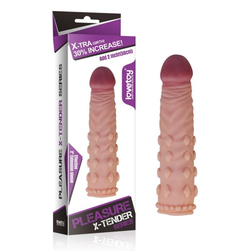 Насадка на пенис lovetoy насадка удлинитель pleasure 19 см Brown