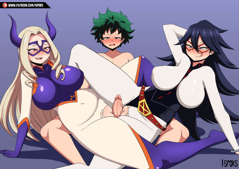 Boku no Hero Academia полночь и шото хентай