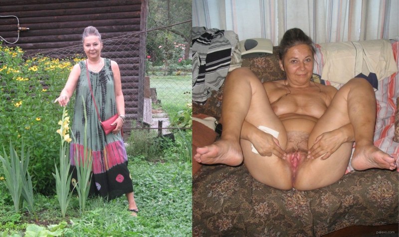 Голые старые бабки на даче